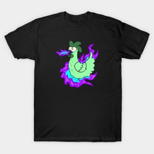 Gilbert the Fire Breathing Chicken of Doom (Halloween Version) T-Shirt